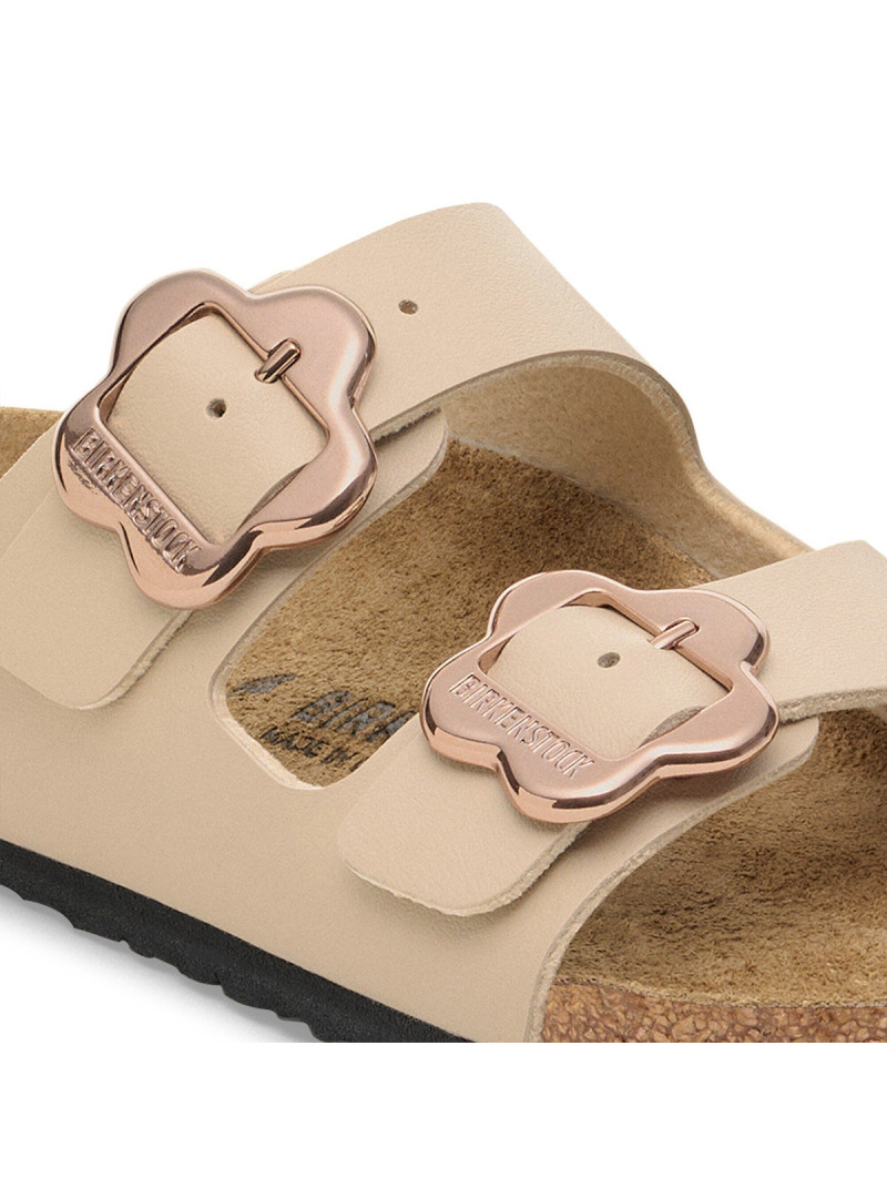 Birkenstock Klapki ARIZONA KIDS FLOWER BUCKLE BF 1030439 - Beżowe | Sklep Monotox