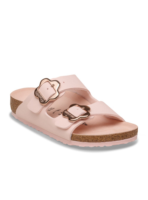 Birkenstock Klapki ARIZONA KIDS FLOWER BUCKLE BF 1031607 - Różowe | Sklep Monotox