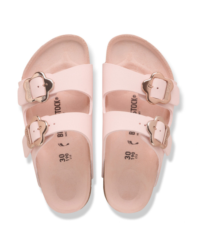 Birkenstock Klapki ARIZONA KIDS FLOWER BUCKLE BF 1031607 - Różowe | Sklep Monotox