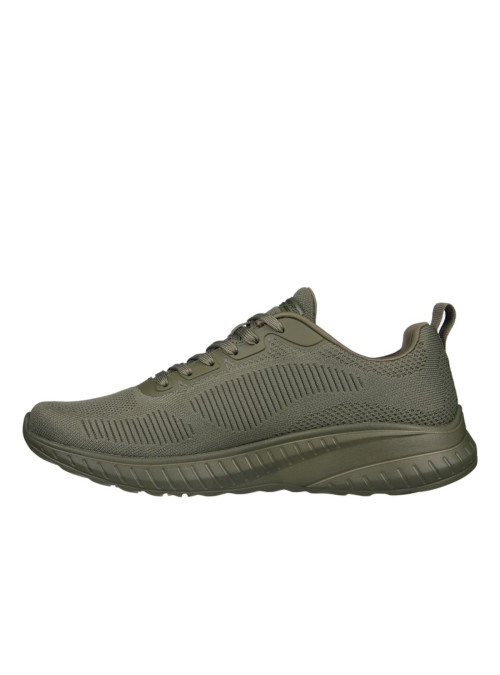 Skechers Buty męskie BOBS SQUAD CHAOS-PRISM BOLD 118000OLV - Zielone | Sklep Monotox