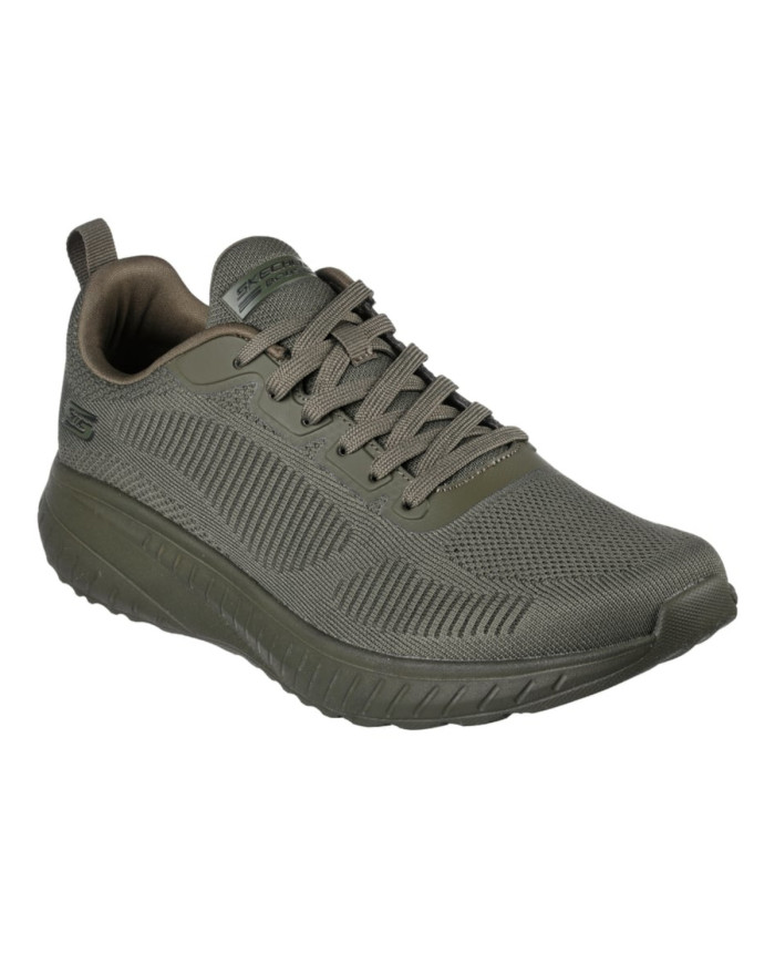 Skechers Buty męskie BOBS SQUAD CHAOS-PRISM BOLD 118000OLV - Zielone | Sklep Monotox