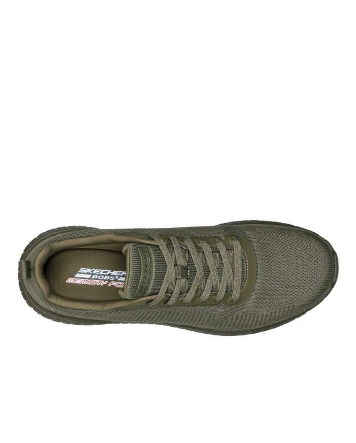 Skechers Buty męskie BOBS SQUAD CHAOS-PRISM BOLD 118000OLV - Zielone | Sklep Monotox