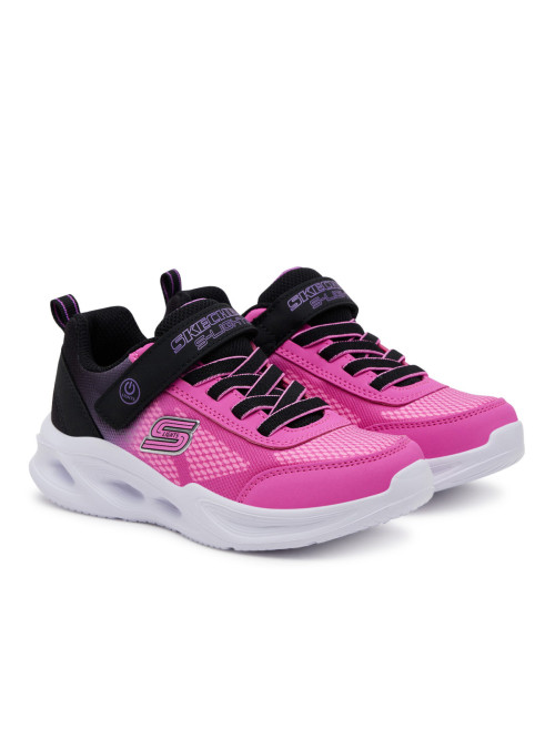 Skechers Buty dziecięce SKECHERS SOLA GLOW OMBRE DELUXE 303714LBKHP - Różowe | Sklep Monotox