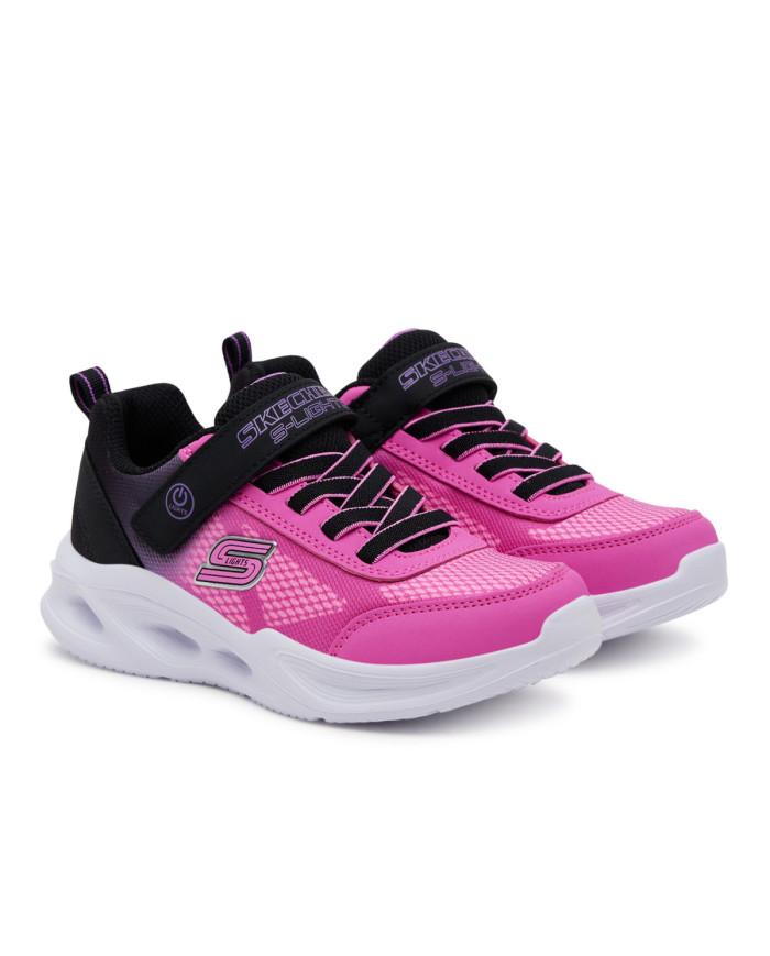 Skechers Buty dziecięce SKECHERS SOLA GLOW OMBRE DELUXE 303714LBKHP - Różowe | Sklep Monotox