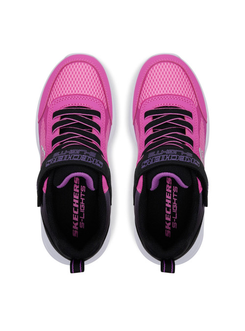 Skechers Buty dziecięce SKECHERS SOLA GLOW OMBRE DELUXE 303714LBKHP - Różowe | Sklep Monotox
