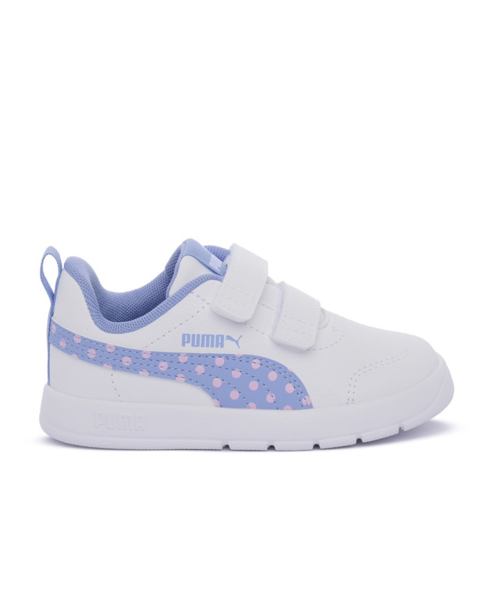 Puma Buty dziecięce COURTFLEX V3 DOTTY V INF 39875907 - Białe | Sklep Monotox
