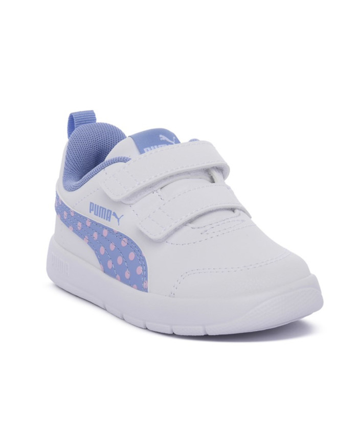 Puma Buty dziecięce COURTFLEX V3 DOTTY V INF 39875907 - Białe | Sklep Monotox