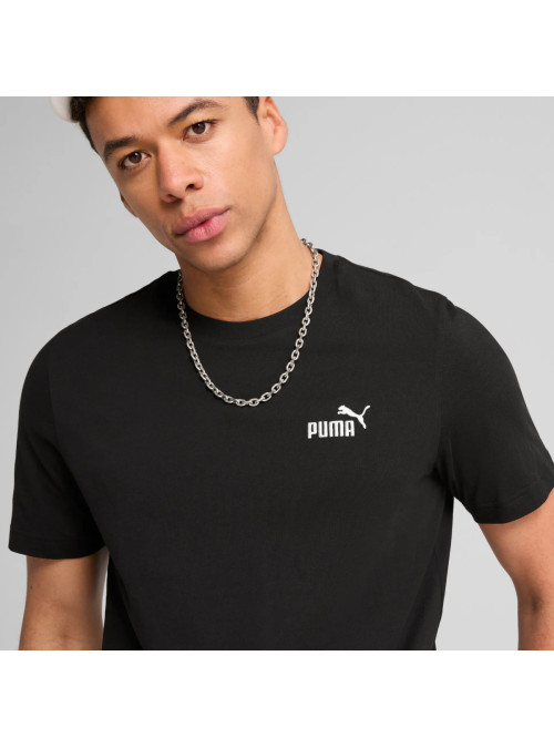 Puma Męski T-shirt Ess Small No. 1 Logo Tee 68253401 Czarny | Sklep Monotox