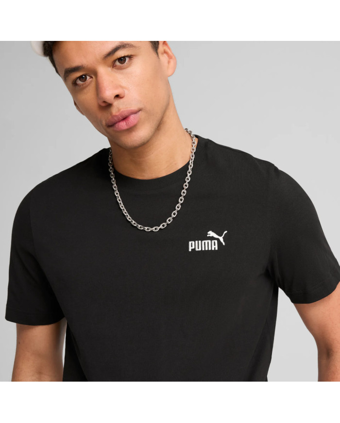 Puma Męski T-shirt Ess Small No. 1 Logo Tee 68253401 Czarny | Sklep Monotox