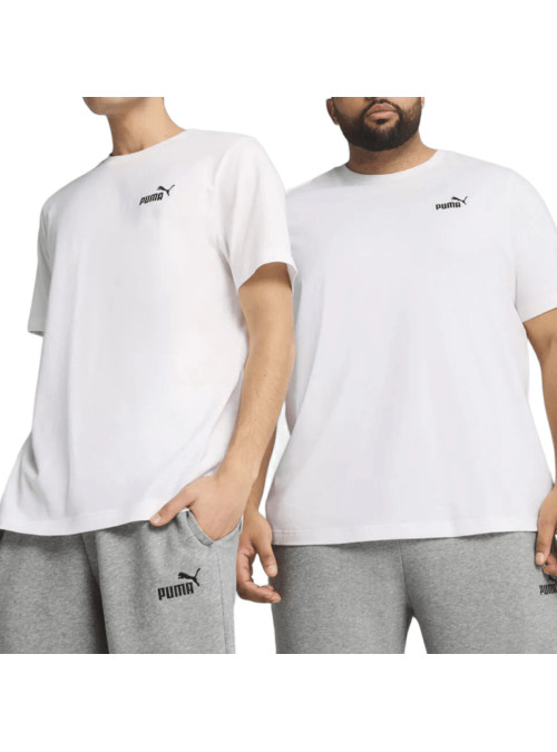 Puma Koszulka męska ESS SMALL LOGO TEE 68253402 - Biała | Sklep Monotox
