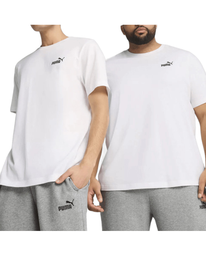 Puma Koszulka męska ESS SMALL LOGO TEE 68253402 - Biała | Sklep Monotox