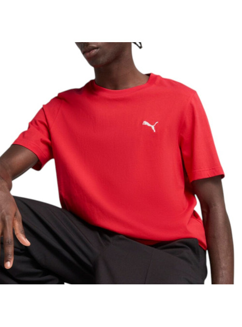 Puma Koszulka męska ESS SMALL LOGO TEE 68253811 - Czerwona | Sklep Monotox
