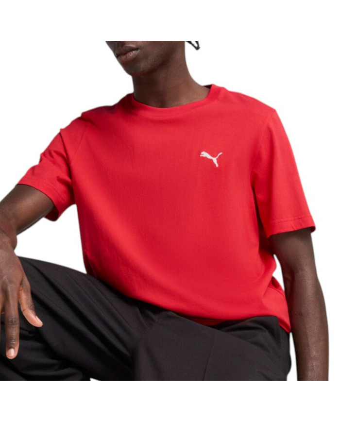 Puma Koszulka męska ESS SMALL LOGO TEE 68253811 - Czerwona | Sklep Monotox