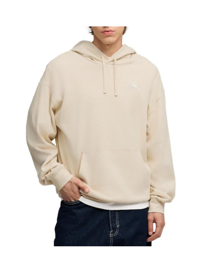 Puma Bluza męska ESS ELEVATED RELAXED HOODIE 69201987 - Beżowa | Sklep Monotox