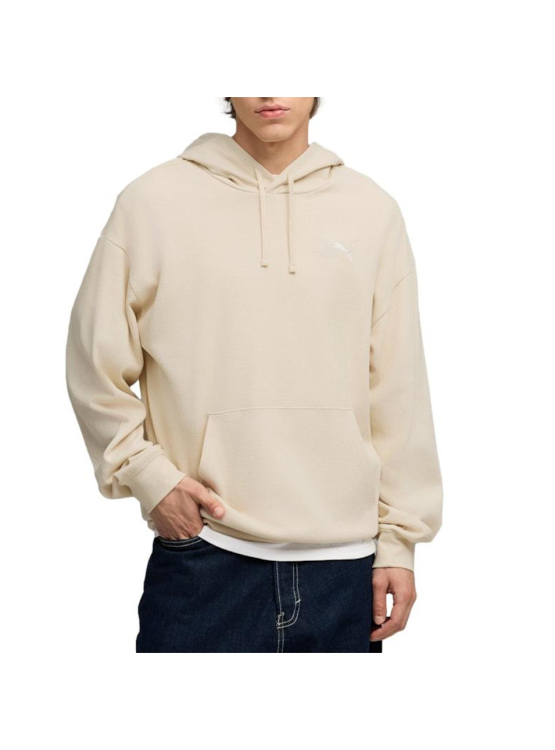 Puma Bluza męska ESS ELEVATED RELAXED HOODIE 69201987 - Beżowa | Sklep Monotox