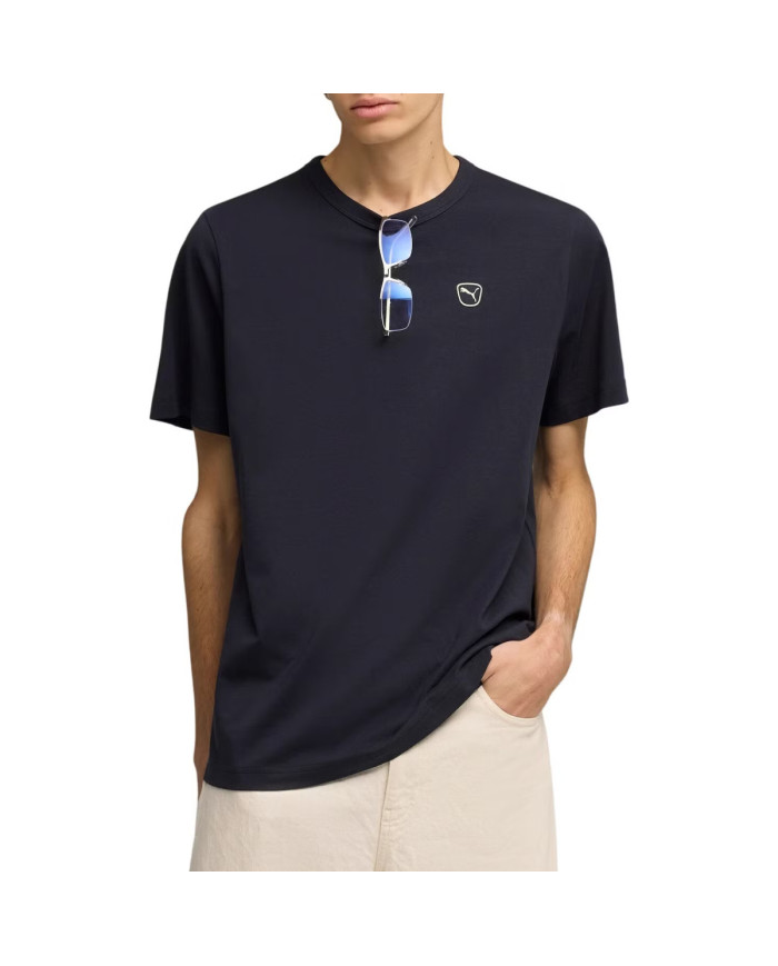 Puma Koszulka męska ESS ELEVATED TEE 69205416 - Granatowa | Sklep Monotox