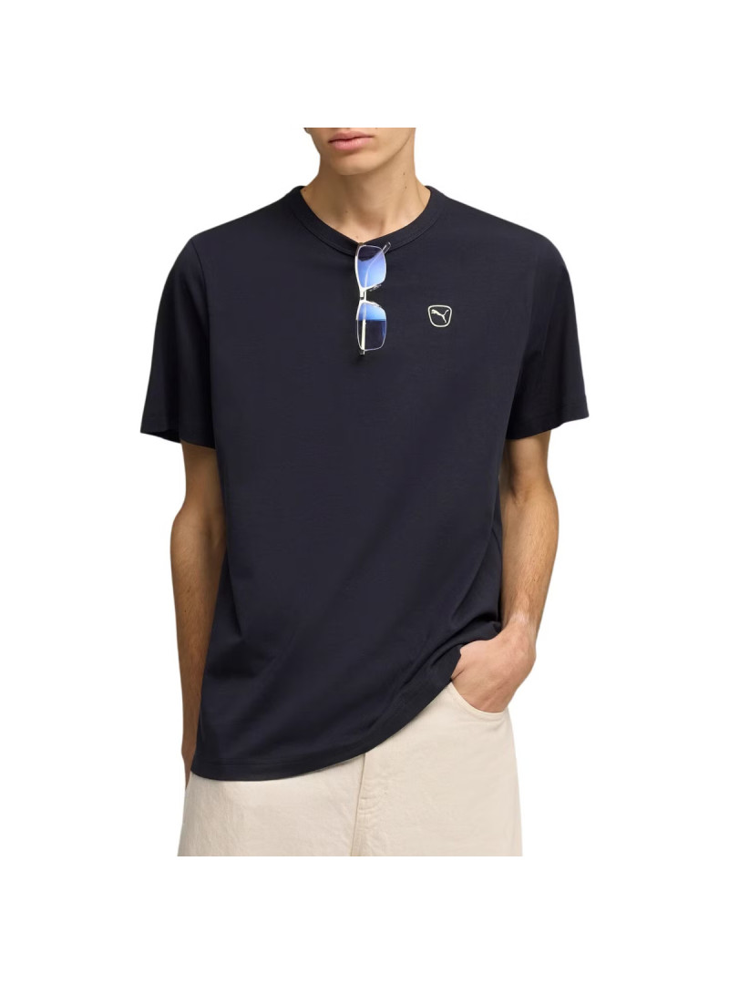 Puma Koszulka męska ESS ELEVATED TEE 69205416 - Granatowa | Sklep Monotox