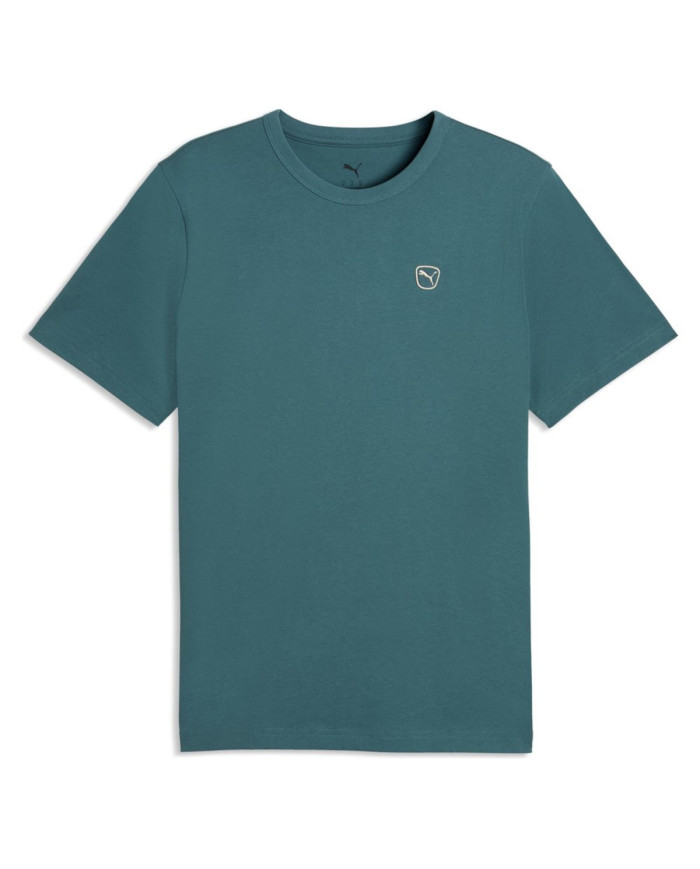 Puma Koszulka męska ESS ELEVATED TEE 69205441 - Zielona | Sklep Monotox