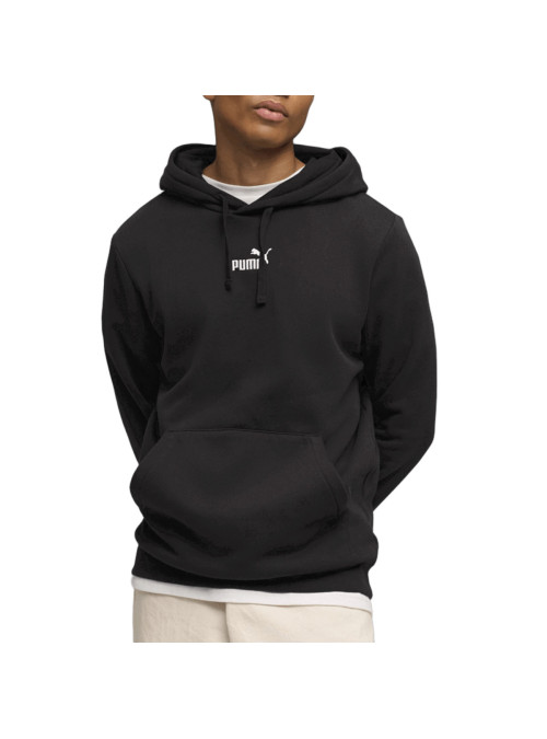 Puma Bluza męska ESS SMALL NO 1 LOGO CENTERED HOODIE FL 69291401 - Czarna | Sklep Monotox