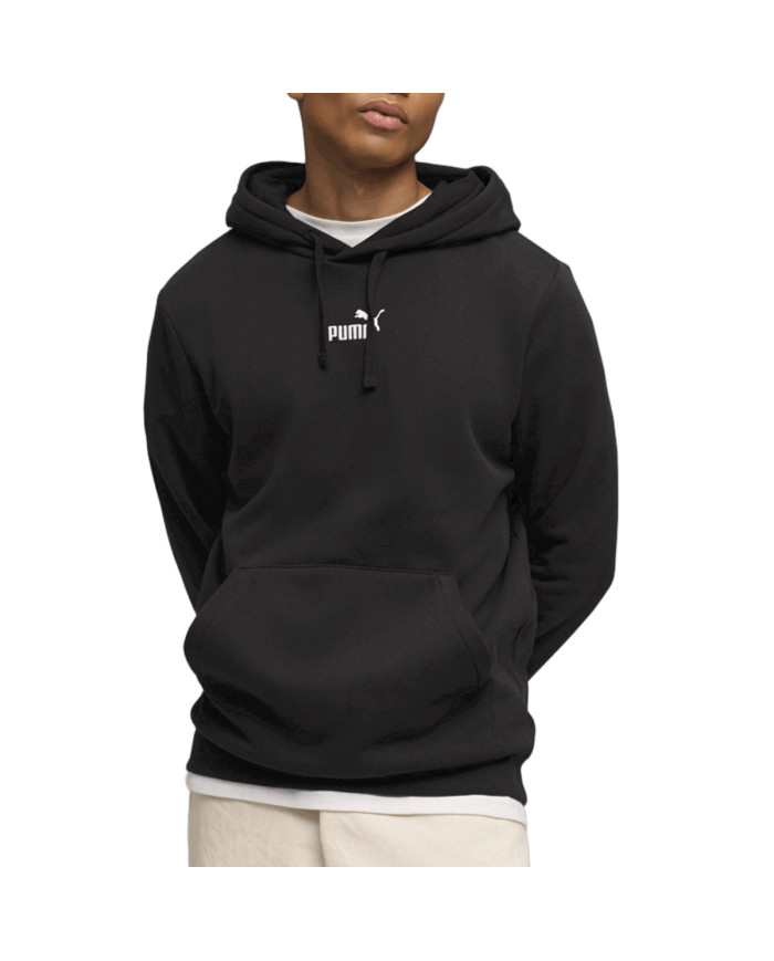 Puma Bluza męska ESS SMALL NO 1 LOGO CENTERED HOODIE FL 69291401 - Czarna | Sklep Monotox