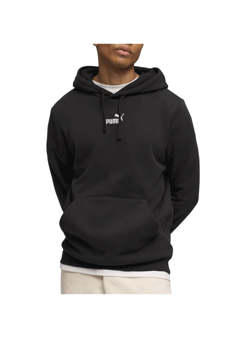 Puma Bluza męska ESS SMALL NO 1 LOGO CENTERED HOODIE FL 69291401 - Czarna | Sklep Monotox