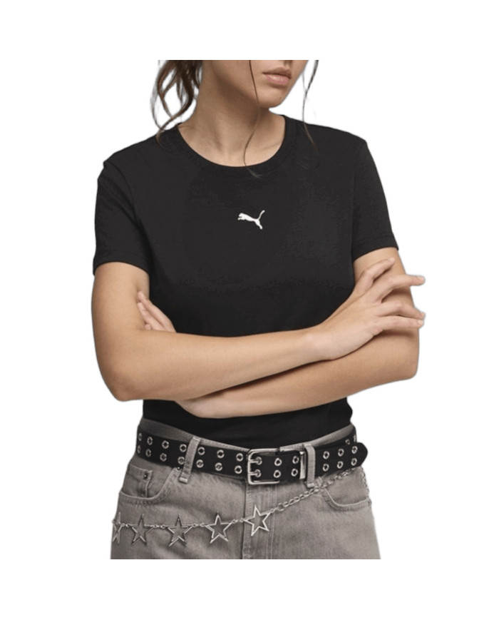 Puma Koszulka damska ESS CENTERED CAT LOGO TEE 69291601 - Czarna | Sklep Monotox