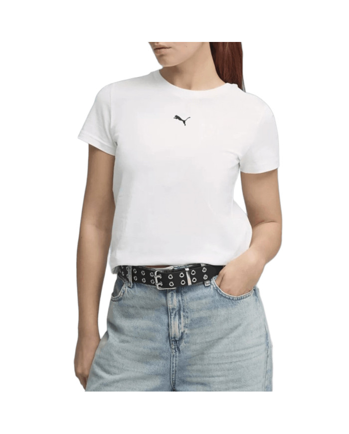 Puma Koszulka damska ESS CENTERED CAT LOGO TEE 69291602 - Biała | Sklep Monotox