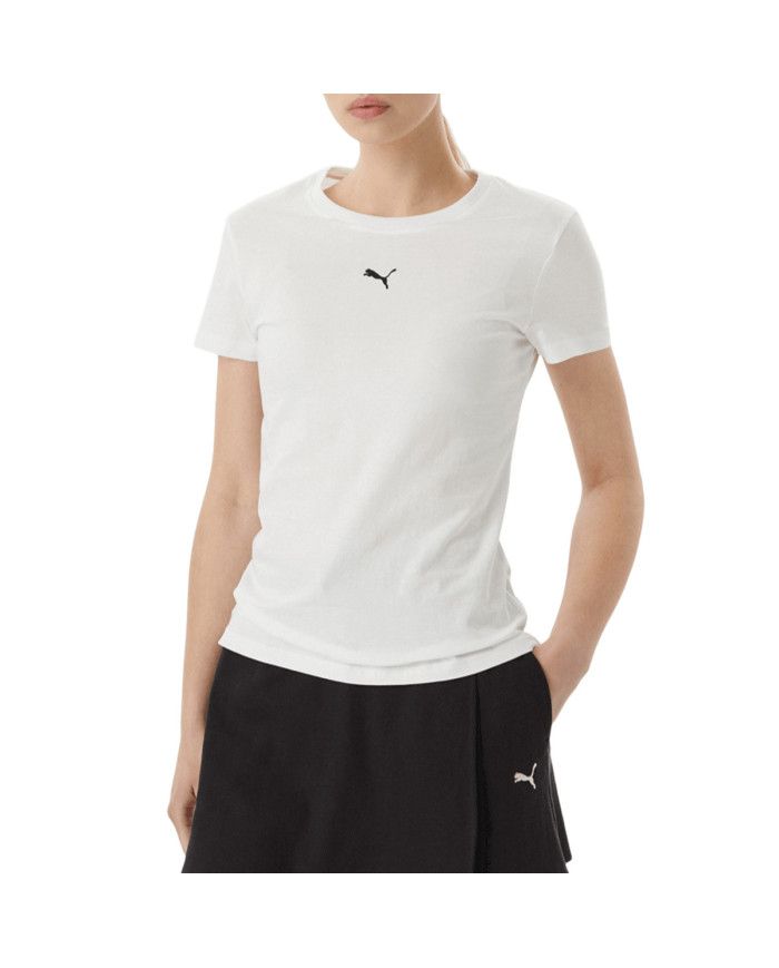 Puma Koszulka damska ESS CENTERED CAT LOGO TEE 69291682 - Biała | Sklep Monotox
