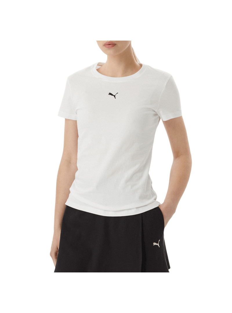 Puma Koszulka damska ESS CENTERED CAT LOGO TEE 69291682 - Biała | Sklep Monotox