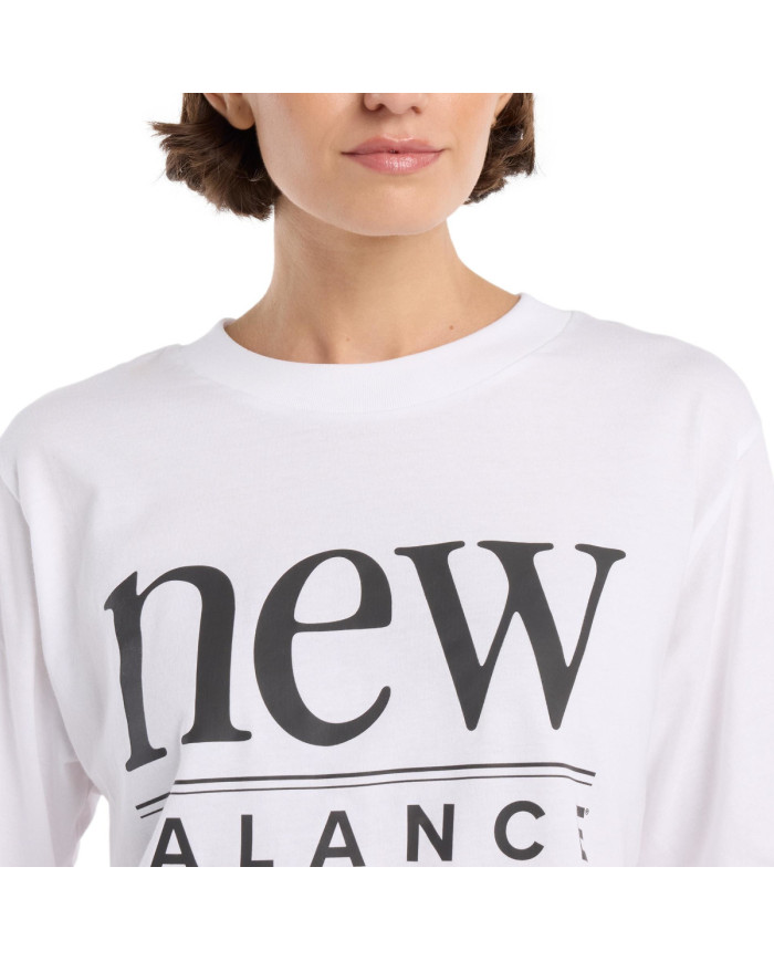 New Balance Koszulka damska REIMAGINED RELAXED T-SHIRT WT61V5OPWT - Biała | Sklep Monotox