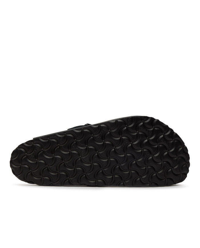 Birkenstock Klapki męskie BOSTON LEATHER UNISEX REGULAR 0060191 - Czarne | Sklep Monotox