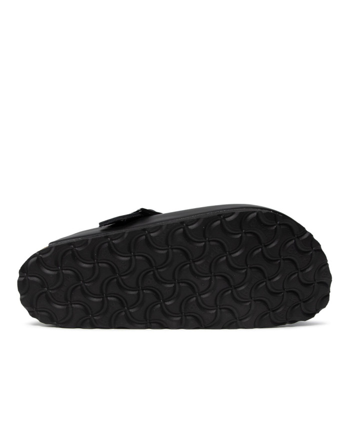 Birkenstock Klapki damskie BOSTON LEATHER UNISEX NARROW 0060193 - Czarne | Sklep Monotox