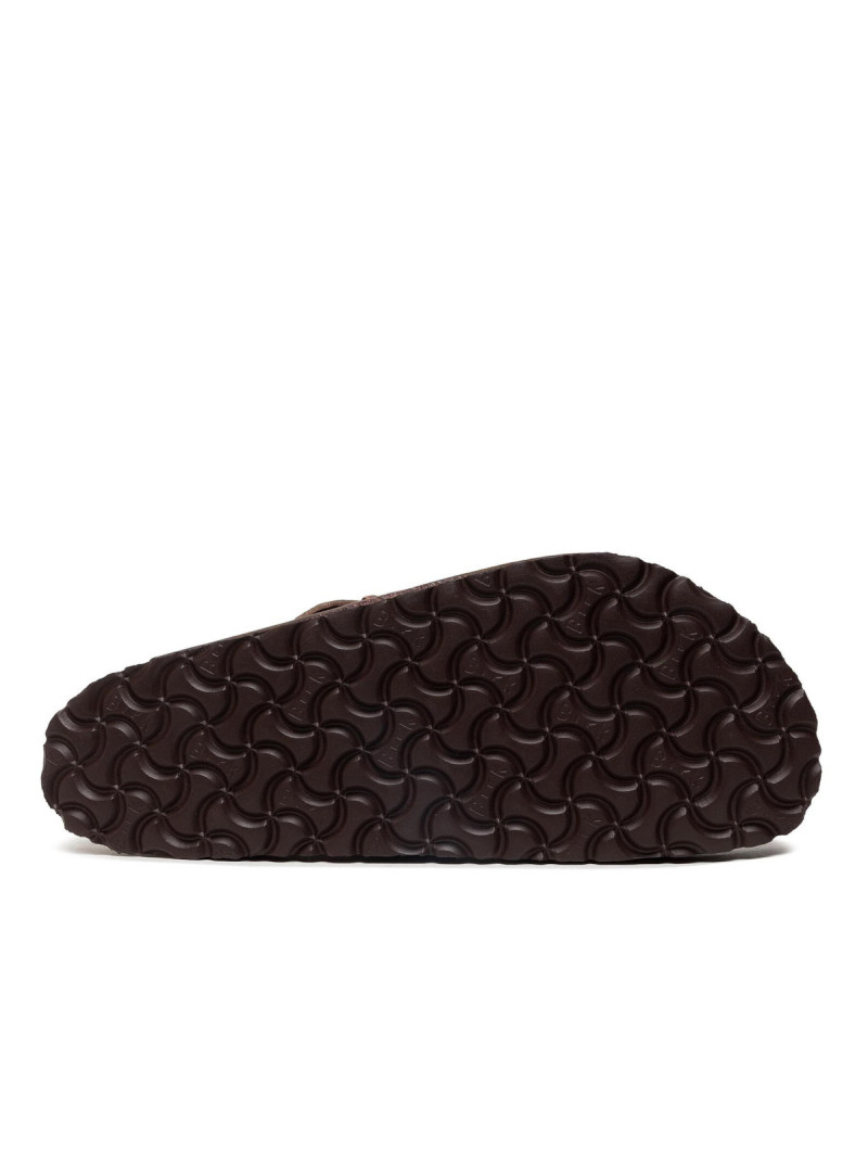 Birkenstock Klapki męskie BOSTON OILED LEATHER UNISEX REGULAR 0860131 - Brązowe | Sklep Monotox