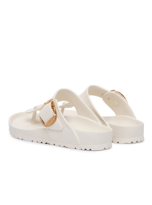 Birkenstock Klapki damskie GIZEH BIG BUCKLE EVA UNISEX REGULAR 1031366 - Białe | Sklep Monotox