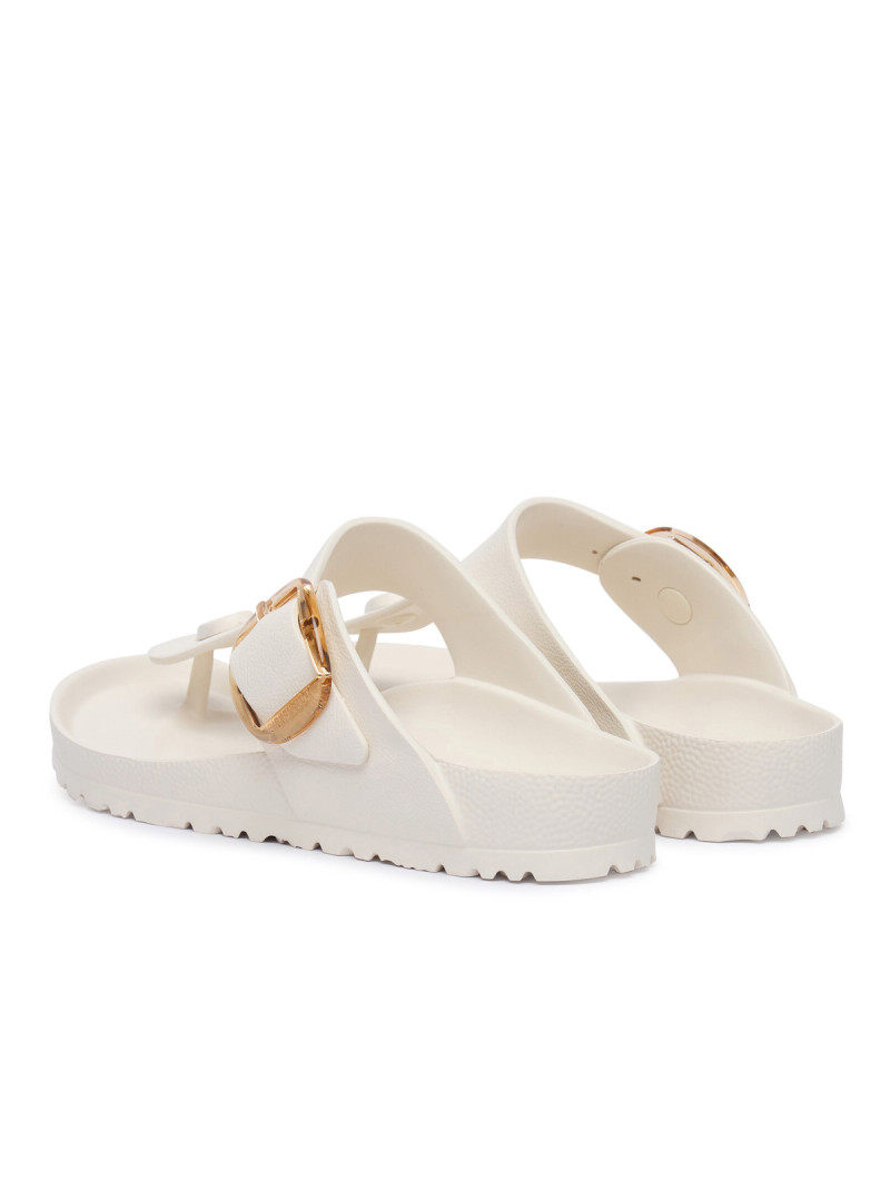 Birkenstock Klapki damskie GIZEH BIG BUCKLE EVA UNISEX REGULAR 1031366 - Białe | Sklep Monotox