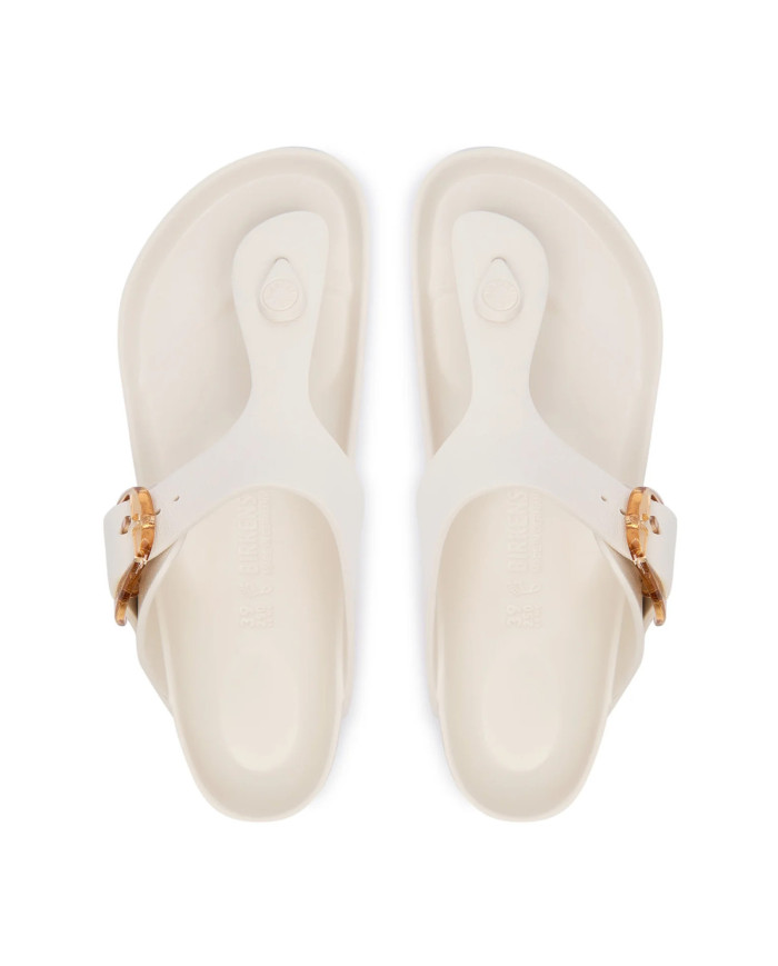 Birkenstock Klapki damskie GIZEH BIG BUCKLE EVA UNISEX REGULAR 1031366 - Białe | Sklep Monotox