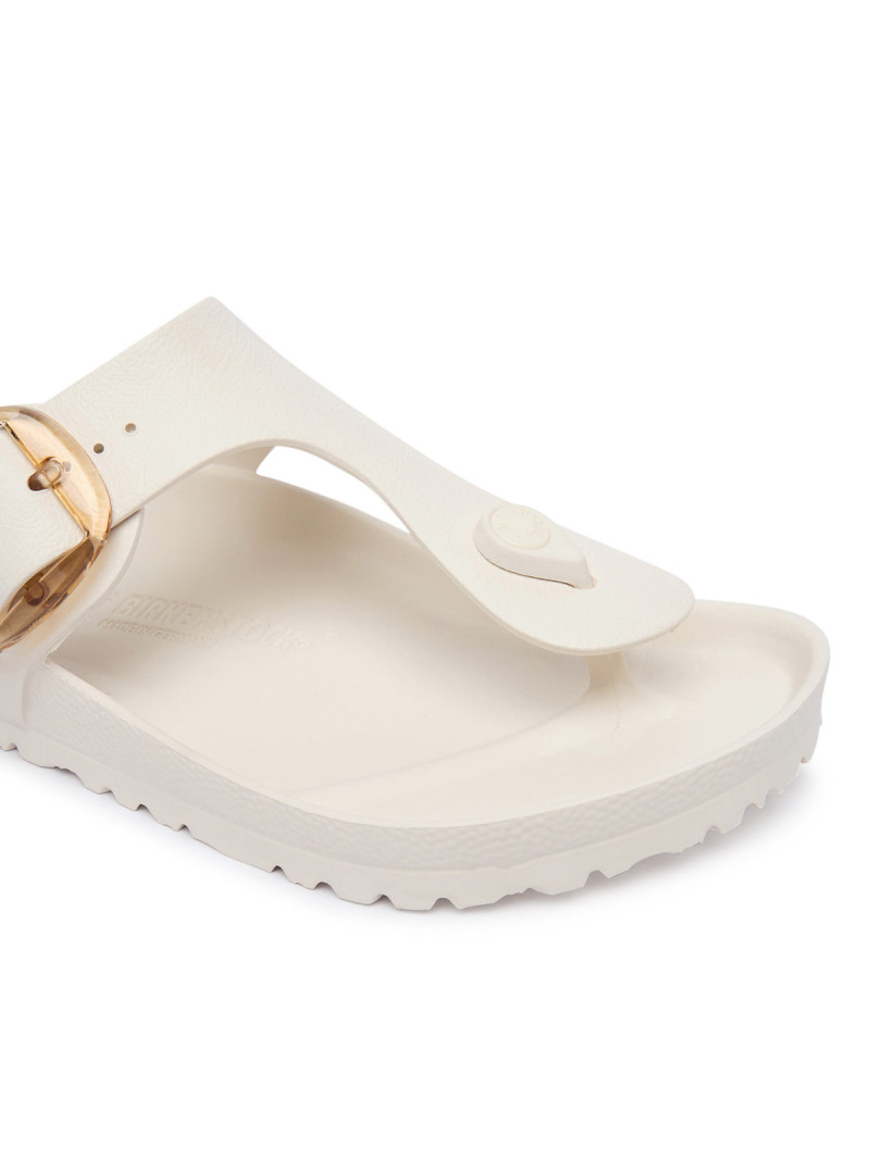 Birkenstock Klapki damskie GIZEH BIG BUCKLE EVA UNISEX REGULAR 1031366 - Białe | Sklep Monotox