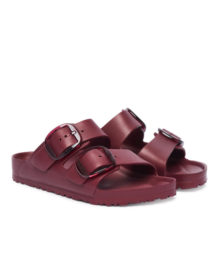 Birkenstock Klapki damskie ARIZONA BIG BUCKLE EVA UNISEX NARROW 1033115 - Czerwone | Sklep Monotox