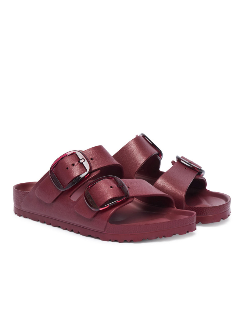 Birkenstock Klapki damskie ARIZONA BIG BUCKLE EVA UNISEX NARROW 1033115 - Czerwone | Sklep Monotox
