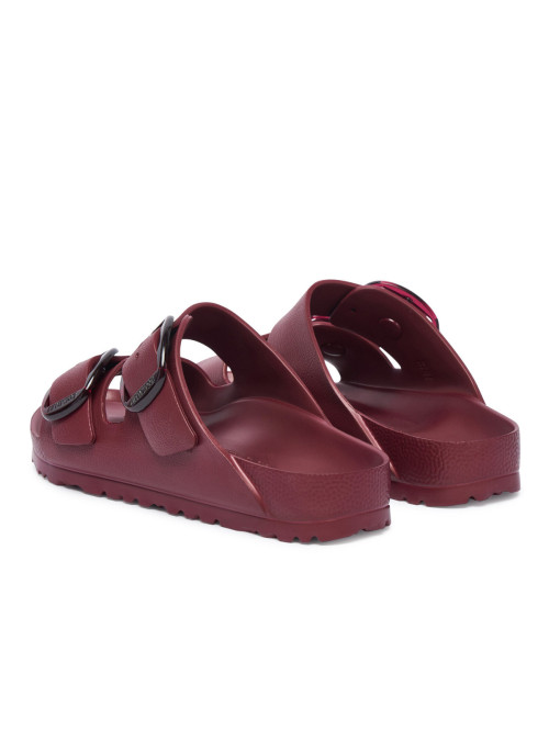 Birkenstock Klapki damskie ARIZONA BIG BUCKLE EVA UNISEX NARROW 1033115 - Czerwone | Sklep Monotox