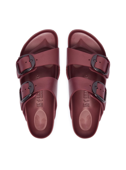 Birkenstock Klapki damskie ARIZONA BIG BUCKLE EVA UNISEX NARROW 1033115 - Czerwone | Sklep Monotox