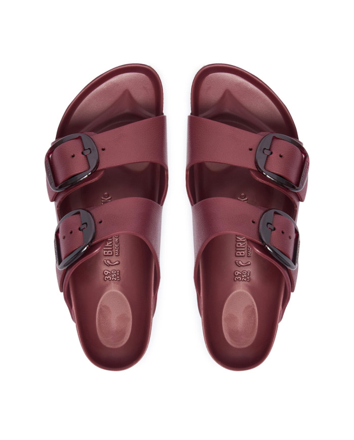 Birkenstock Klapki damskie ARIZONA BIG BUCKLE EVA UNISEX NARROW 1033115 - Czerwone | Sklep Monotox
