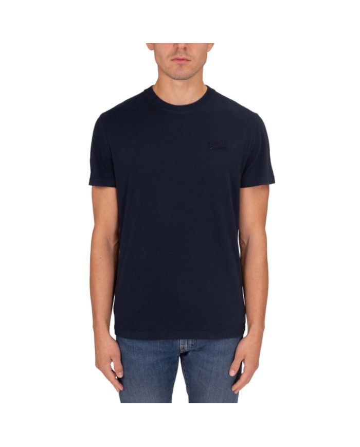 Superdry Koszulka męska VINTAGE LOGO EMB TEE M1011245M98T - Granatowa | Sklep Monotox