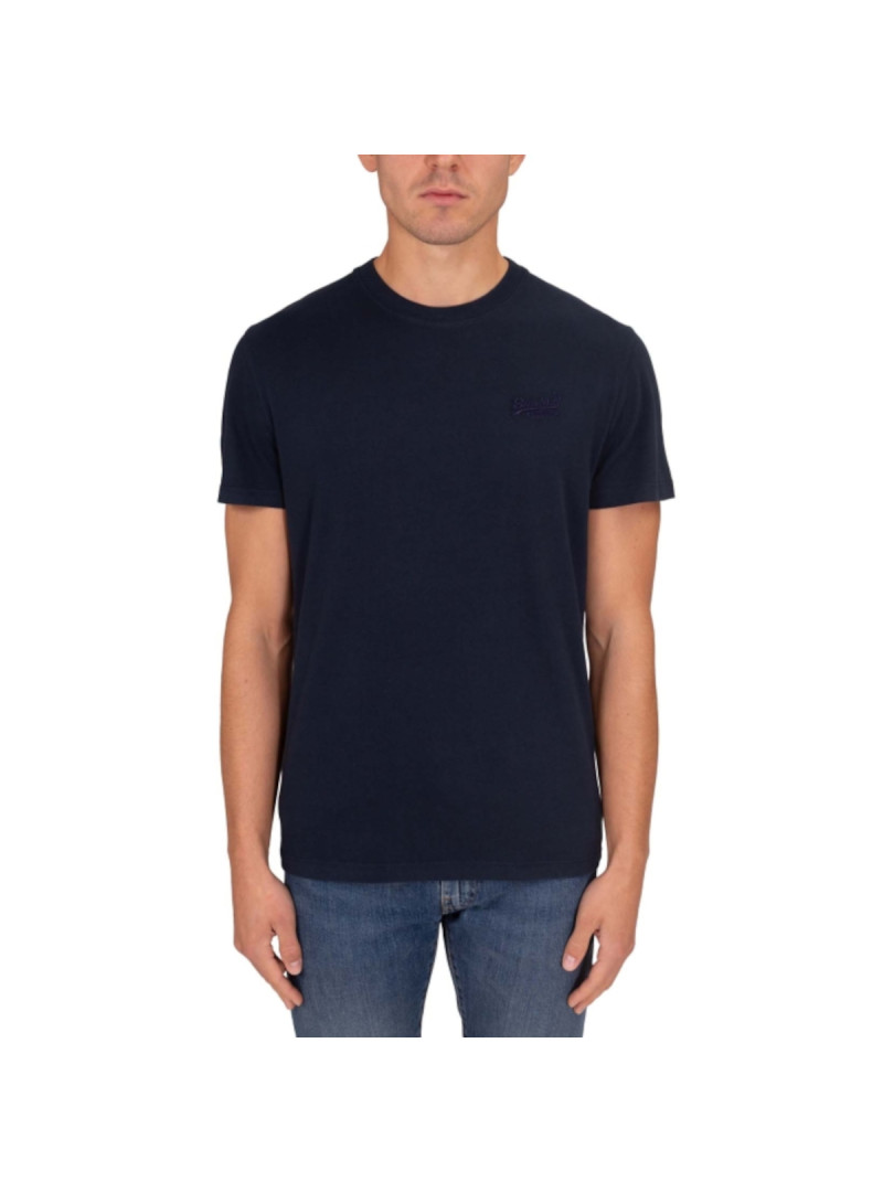 Superdry Koszulka męska VINTAGE LOGO EMB TEE M1011245M98T - Granatowa | Sklep Monotox