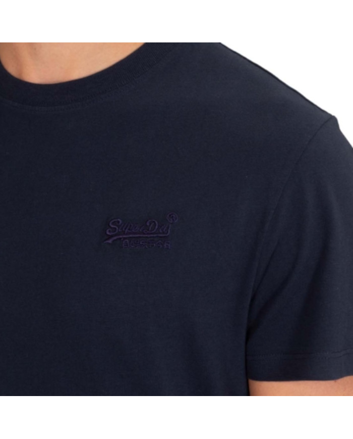 Superdry Koszulka męska VINTAGE LOGO EMB TEE M1011245M98T - Granatowa | Sklep Monotox
