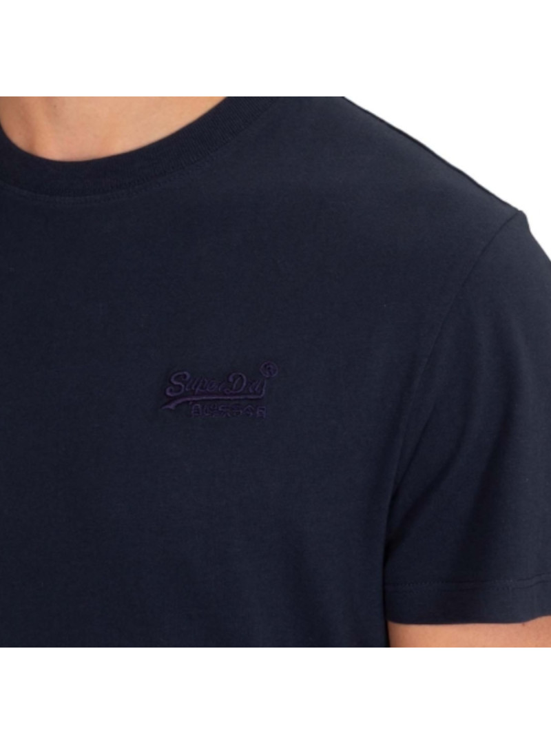 Superdry Koszulka męska VINTAGE LOGO EMB TEE M1011245M98T - Granatowa | Sklep Monotox