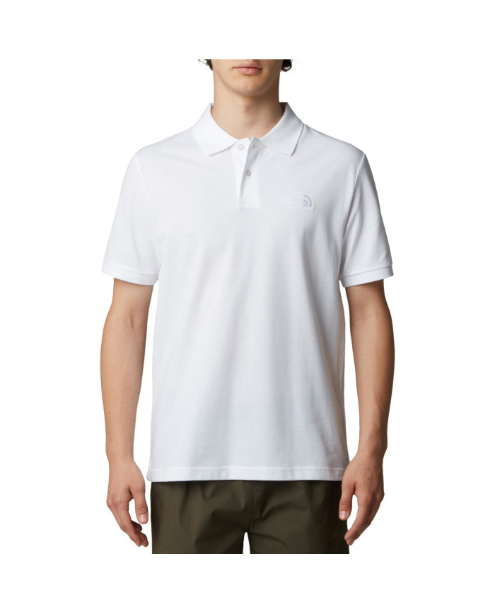 The North Face Koszulka męska M ESS RG POLO TEE NF0A8C1PFN4 - Biała | Sklep Monotox