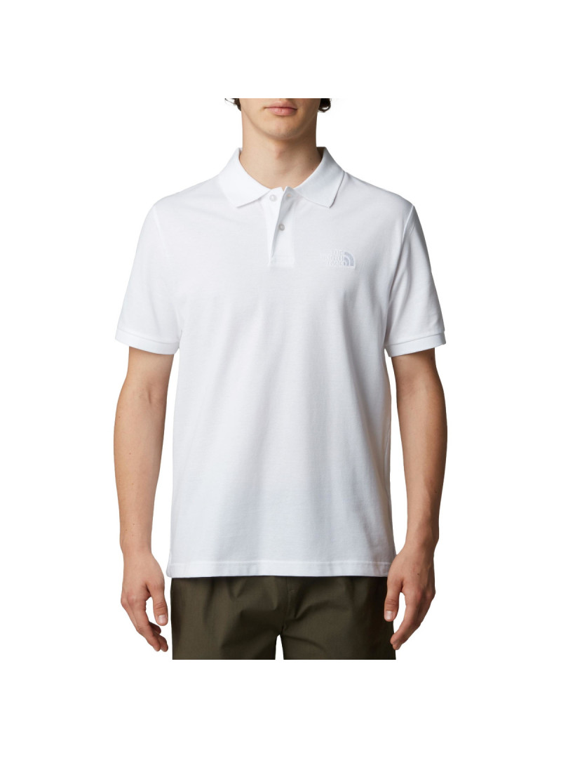 The North Face Koszulka męska M ESS RG POLO TEE NF0A8C1PFN4 - Biała | Sklep Monotox