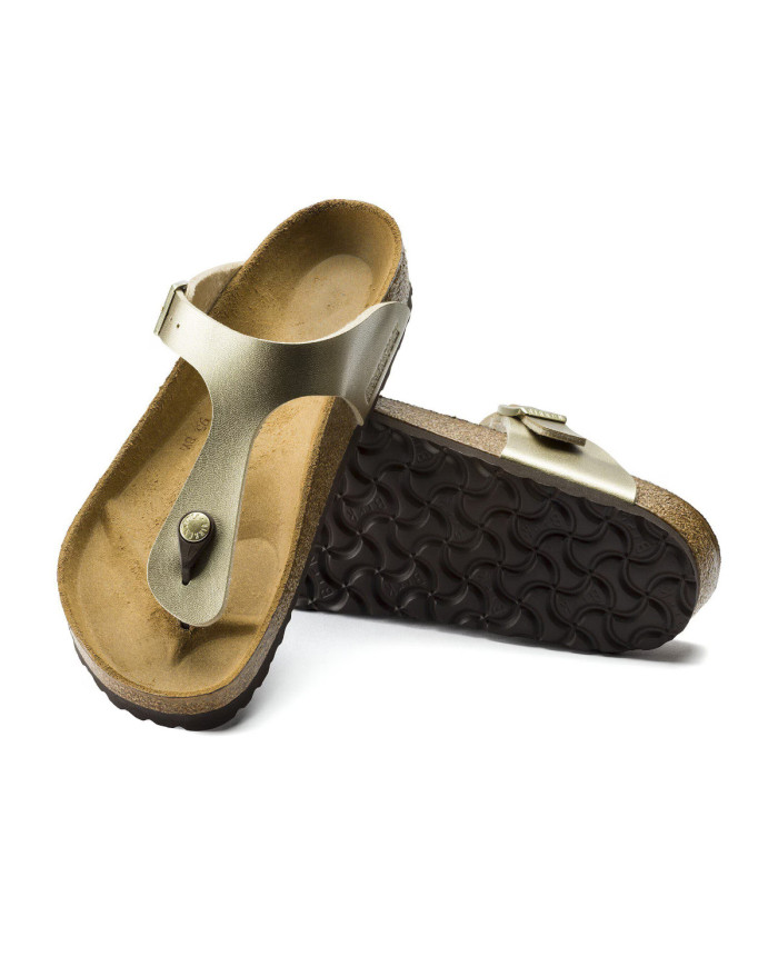 Birkenstock Buty damskie GIZEH BF 1016108 - Złote | Sklep Monotox