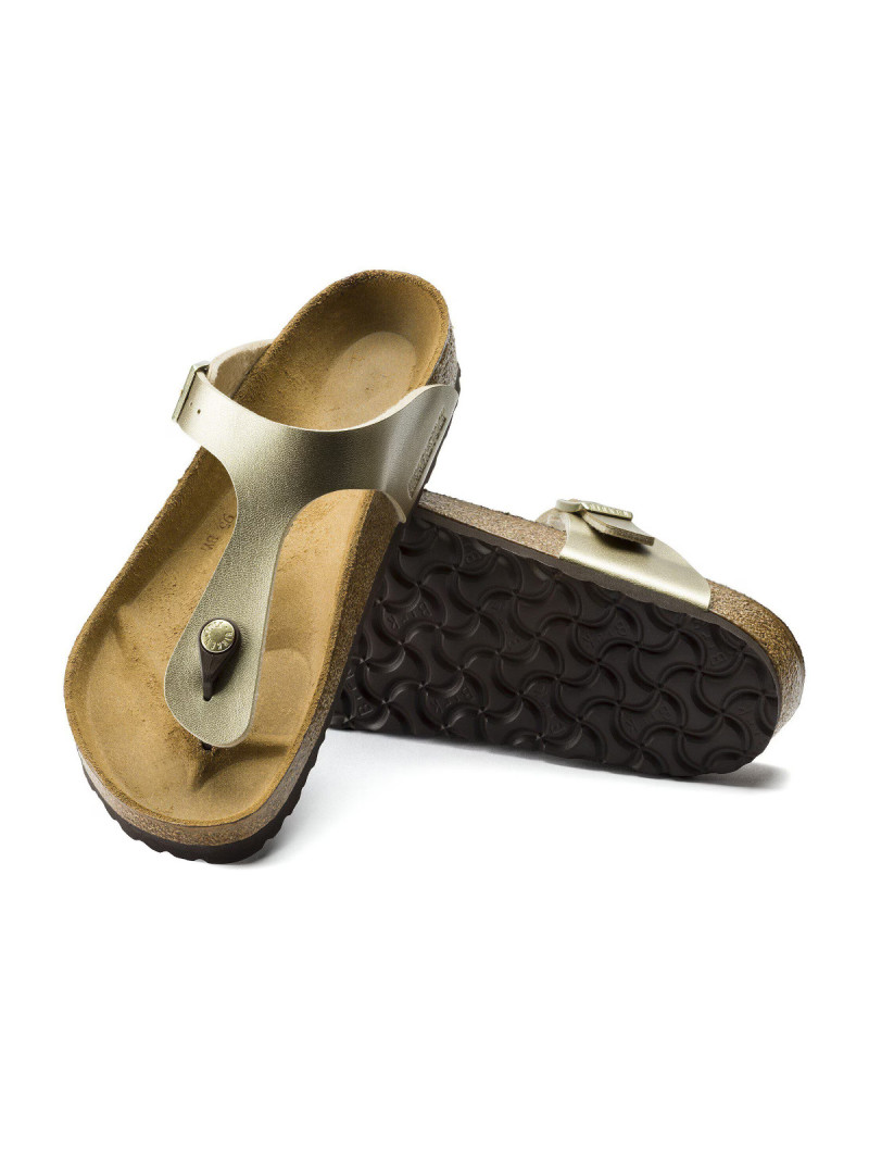 Birkenstock Buty damskie GIZEH BF 1016108 - Złote | Sklep Monotox